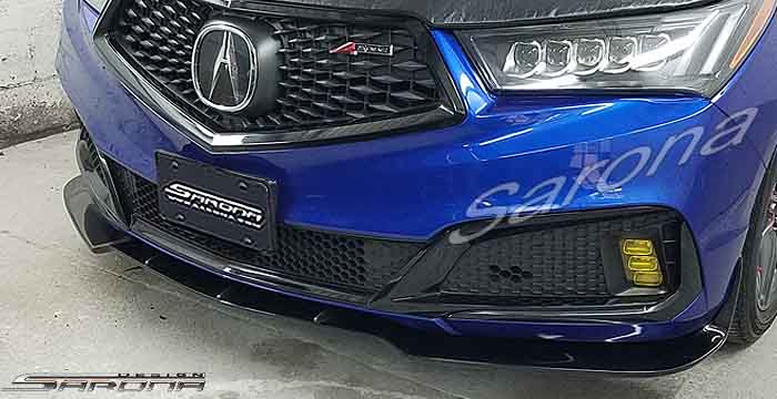 Custom Acura MDX  SUV/SAV/Crossover Front Lip/Splitter (2017 - 2020) - $490.00 (Part #AC-021-FA)